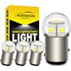 Ruiandsion Ampoule LED BAU15S 6-30V, Blanc Froid 6500K, Non Polarité,Remplacement PY21W 7507 5009, Clignotant Feu Arrière Feu de Recul, Lot de 4