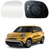 TUTTO PER QUATTRO Vetro Specchietto Retrovisore Per Fiat 500L (330) 2013-2022, Termico, TUTTO PER QUATTRO (Sinistro)