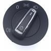 DKAEUK VWHS041 Interruttore fari nero cromato Adatto per OE# 5G0941431BG 5G0941431AS 5G0941431AJ 5G0941431AA