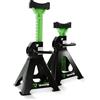 DRIVEUPTOOLS Cavalletti Auto 3T con Tampone in Gomma | Set di 2 Cavalletti Stabilizzatori | Altezza Sollevamento 28-42 cm | Supporto Auto | 3 Tonnellate (6600 lbs) | Cavalletti per Assi (x2)