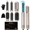 MogaWave Styler per capelli 6 in 1, 1000 W, dispositivo per acconciatura, set di spazzole rotonde, per capelli volume, asciugatura, senza danni al calore