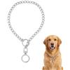 SLIAXINT Collare Catena Cane 3,0 mm x 55 cm in Acciaio Inox, Collare Cane Anti Groviglio, Collare Metallo Robusto per Cane Taglia Media, per Passeggiata Quotidiana e Addestramento Argento