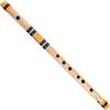 BishtHub Flauto a fiato in legno C Sharp a 7 fori Bansuri per destrorsi per principianti strumento musicale a bocca Percusso, lunghezza 48 cm