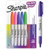 Sharpie Glam Pop Pennarelli indelebili | Punta fine per dettagli decisi | Colori assortiti | 5 pennarelli