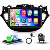 VECHTEL 4G&128G 9 Autoradio per Opel Corsa 2015-2019(con canbus) con Carplay Android Auto Wireless Android 15,Bluetooth RDS/FM Radio,Wi-Fi GPS Navi,Telecamera posteriore AHD