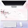 FANSU Stile Giapponese Tappetino Mouse, Tappetino Mouse XXL/XL/L, Tappetino Mouse Gaming con Base Gomma Antiscivolo e Bordi Cuciti, Mouse Pad per Ufficio e Casa (Rosa Chiaro,700x300mm)