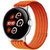 GIOPUEY Cinturini Compatibile con Google Pixel Watch 4/3/2/1 41mm 45mm, Cinturino in Morbido Nylon Intrecciato [Unisex] [Traspirante] - Orange