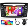 Hodozzy 【4+64G】Hodozzy Carplay Autoradio per Lancia Ypsilon 2012-2020, 7 Pollici Schermo In-Cell Stereo Auto Bluetooth 5.0 con Android Auto/EQ/GPS/Wifi/RDS/USB/SWC+Telecamera Posteriore