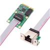NGFF Adattatore cavo LAN Ethernet Gigabit da 2,5 Gbps (2500 Mbps) a Mini PCI-E PCI Express GBE (1000 Mbps) per scheda madre desktop.