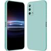 RankOne Custodia per OPPO A74 (4G) (6.43 Inches) Cover Morbida in Silicone TPU - Ciano chiaro