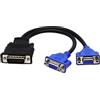 zdyCGTime dms-59 59-pin maschio a Dual VGA femmina cavo adattatore sdoppiatore scheda video per Matrox Molex ATI NVIDIA Lenovo HP Dell computer-10inch