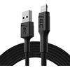 Green Cell Cavo USB-A - Lightning 1.2m Cavo di ricarica noir compatibile con Apple iPhone 14 13 12 11 SE Pro Max X XR XS Max 8 7 Plus 6 6S 5 5C Plus | iPad Air/Pro/Mini | iPod