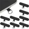 ITCGOB 8 Pezzi Toppa per Cordino Cellulare, Linguetta Universale in Nylon con Gancio in Metallo, Adattatore Ultrasottile per Laccetto Cellulare da Collo e Tracolla, Compatibile con Tutti Smartphone