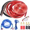 Tyenaza 4 GUAGE 2800W Auto Audio Audio Subwoofer Amplificatore Altoparlante Kit Cavo Cavo Fuse Abito, per la maggior parte delle auto