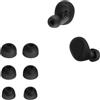 kwmobile 6x Auricolari di ricambio compatibile con Jabra Elite 8 Active Gommini sostitutivi in Silicone - 3 Misure - nero