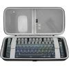 GEEKRIA Custodia per tastiera, custodia rigida da viaggio per computer a 84 tasti, compatibile con tastiera meccanica Keychron K2, K3, FELiCON Mini