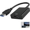 Briking Adattatore USB HDMI 1080p Full HD, cavo USB 3.0 a HDMI per PC e laptop, adattatore per doppio monitor, espansione e specchio, compatibile con Windows 11/10/8/7 e proiettore Mac OS, convertitore Plug