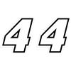 4R Quattroerre.it 13364 Numero Racing 4 Moto GP, Bianco, 10 x 9,5 cm (Confezione da 2)