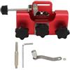 CAGUYLONA Affilatrice per Motosega a manovella Rossa, Kit Portatile Manuale per l'affilatura delle motoseghe con attrezzo di affilatura, Design con Angolo di 30 Gradi per Uso all'Aperto, Com