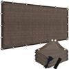 POYEE 90% 1,8 x 4,6 m Rete Ombreggiante Esterno con Occhielli | Tela Ombreggiante per Esterno, Patio, Pergola, Giardino, Cortile, Terrazzo, Portico, Moka
