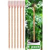 VIPMORE Confezione da 6 antenne da giardinaggio in rame per elettrocoltura da 33 cm, pali in rame per piante, aste in rame puro per giardino, elettrocoltura, giardinaggio, bobine di rame, strumenti con filo