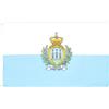 AZ FLAG Set da 2 Bandiere San Marino 90x60 cm Poliestere 100D 2 Occhielli