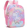 CRTLNYH Zaino con Unicorno,Zaino da Viaggio alla Moda, simpatico zaino per ragazze borsa da viaggio borsa da scuola, rosa, per ragazzi e bambini (età 2-14 anni)