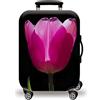 LNXSESN Copri Valigia Rosa Nero Verde Coprivaligia Elastica Copri Valigia Media Lavabile Anti-Graffio Luggage Cover con Cerniera Coprivaligia Media Riusabile Per 22-25 Pollici