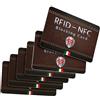 M.Y.L. Carta Blocco RFID NFC Anti-Frode 6 pz - Protezione Contactless per Carte di Credito, Bancomat, Carta d'Identità e Passaporto - Scheda di Sicurezza Ultra Sottile per Portafoglio e Viaggi