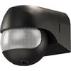 goobay Sensore di movimento a infrarossi per esterni e interni, IP44, inclinabile e orientabile, sensore di movimento PIR 180°, 12 m, per LED fino a 400 W, nero, 79592