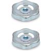 Ganter Normelemente 2 pezzi | GN 227.6-ST-130-V12-ZB | Diametro 130 mm | Quadrato V12