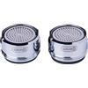 Cornat Aeratore M24 x 1 AG - risparmio d'acqua fino al 70% - con guarnizione - adatto per rubinetti comuni - argento - in ottone/aeratore/ugello miscelatore/TECWS506