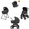 Inglesina Aptica XT System Quattro - Magnet Grey con telaio Nero e seggiolino auto Darwin Infant Recline - INGLESINA