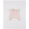 Prénatal Cappellino neonata in Maglia Rosa con Doppi Pompon