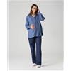 Prénatal Camicia premaman viscosa soft blue a manica lunga azzurro medio
