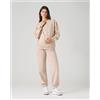 Prénatal Pantalone premaman felpato con fascia addominale beige