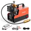 VEVOR Compressore ad Alta Pressione per PCP 4500 PSI 250W CC12V/CA230V, Compressore per Fucili PCP con Convertitore Esterno, Arresto Manuale, Portatile per Paintball, Armi ad Aria Compressa e Bombole