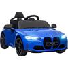 AIYAPLAY Macchina Elettrica per Bambini a Licenza BMW M4 in PP e Metallo, Blu