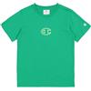 Champion SS Tee, T-Shirt Bambini e Ragazzi, Verde (Gs130), 15-16 Anni