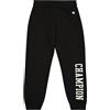 Champion Legacy Graphic Shop G (405027) -Ultra-Light Soft Compact Powerblend Fleece Elastic Cuff Pantaloni da Tuta, Nero, 9-10 Anni Bambina