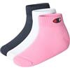 Champion Socks Basics 3pk Quarter Socks, Calzini Unisex - Bambini e ragazzi, Rosa (Fucsia), 27-30