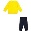 Champion Legacy Graphic Shop TD (306847) - Ultra-light Soft Compact Powerblend Fleece Crewneck Completo, Limone/Blu Marino (LMN/NNY), 6 mesi Bimbi FW24