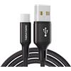 tigratigro Cavo USB C, [1M] Cavo USB Type C QC 2.0 Nylon Ricarica Rapida per iPhone 16/15,iPad Pro Air,Samsung,Redmi,Huawei,Xiaomi,Google,Pixel, PS5, Drone, ecc