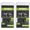 8TEN Catena per motosega 40,6 cm .050 3/8 56 maglie motrici Stihl Echo Poulan CS-340 S56 91VXL056G 91PXL056G 63PM3 56 3636 005 0056, N-5923 C, 2 Chains