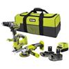 RYOBI Confezione RYOBI 3 utensili 18V One+ - 2 batterie 4.0Ah - 2.0Ah - 1 caricatore - RCK183A-242SL