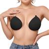 GEEKPC Reggiseno push-up invisibile senza spalline, coppe adesive riutilizzabili in silicone con cinghie di sollevamento trasparenti e chiusura frontale per una tazza, design nudo senza cuciture per