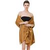 BEAUTELICATE Damen Stola Schal Damen Festlich Elegante Seide Satin Tücher Schultertuch mit Einzigartig Textur für Brautkleider Abendkleider Sommer Hochzeit (Marrone dorato,Taglia Unica)