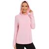 Bassdash Felpa da Donna Cappuccio UPF 50+ Protezione Solare UV Protezione Solare Maniche Lunghe con Camicie con Cappuccio Leggero per Escursionismo attività All'Aperto Corsa Pesca FS04W