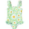 JiAmy Costumi Interi per Ragazze con Fiore e Volant, Costumi da Bagno per Bambine con Bretelle, Adorabili Costumi da Bagno Estivi per Bambini, per 2-7 Anni