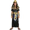 Genérico Costume da Faraone Egiziano da Uomo Principe Bambino Faraone Egizio Costume da Carnevale Abito Lungo